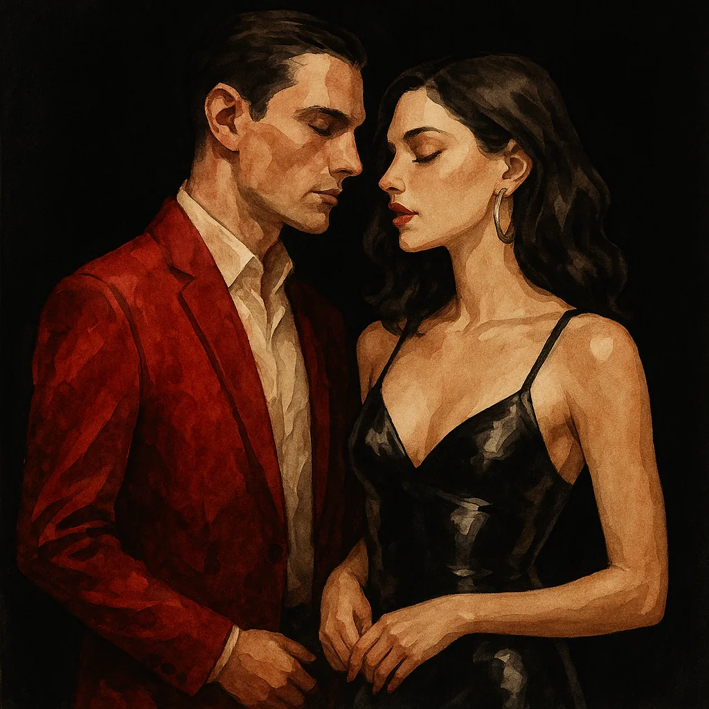 A couple preparing for breeding roleplay