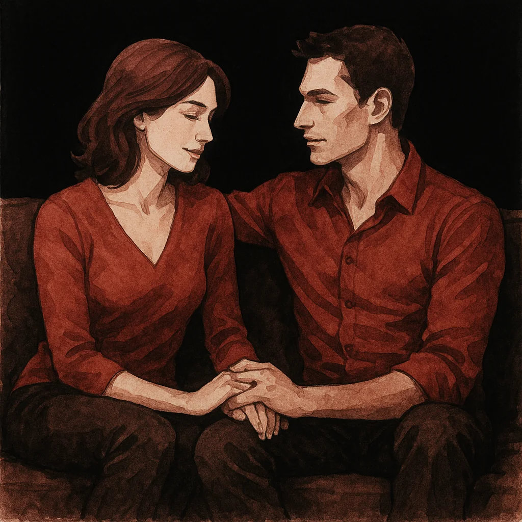 The intimacy of whispered praise deepens connection whether in public discretion or private passion