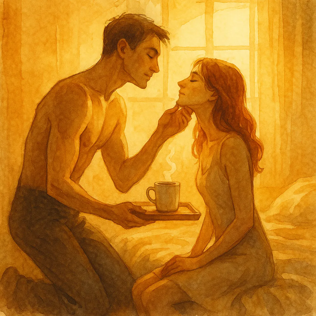 Morning soft dom scene