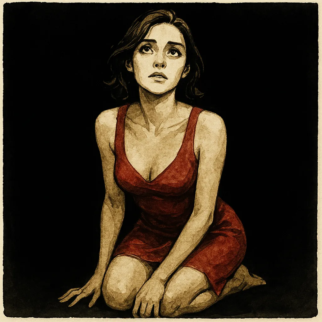 A woman achieving complete submission from erotic hypnosis