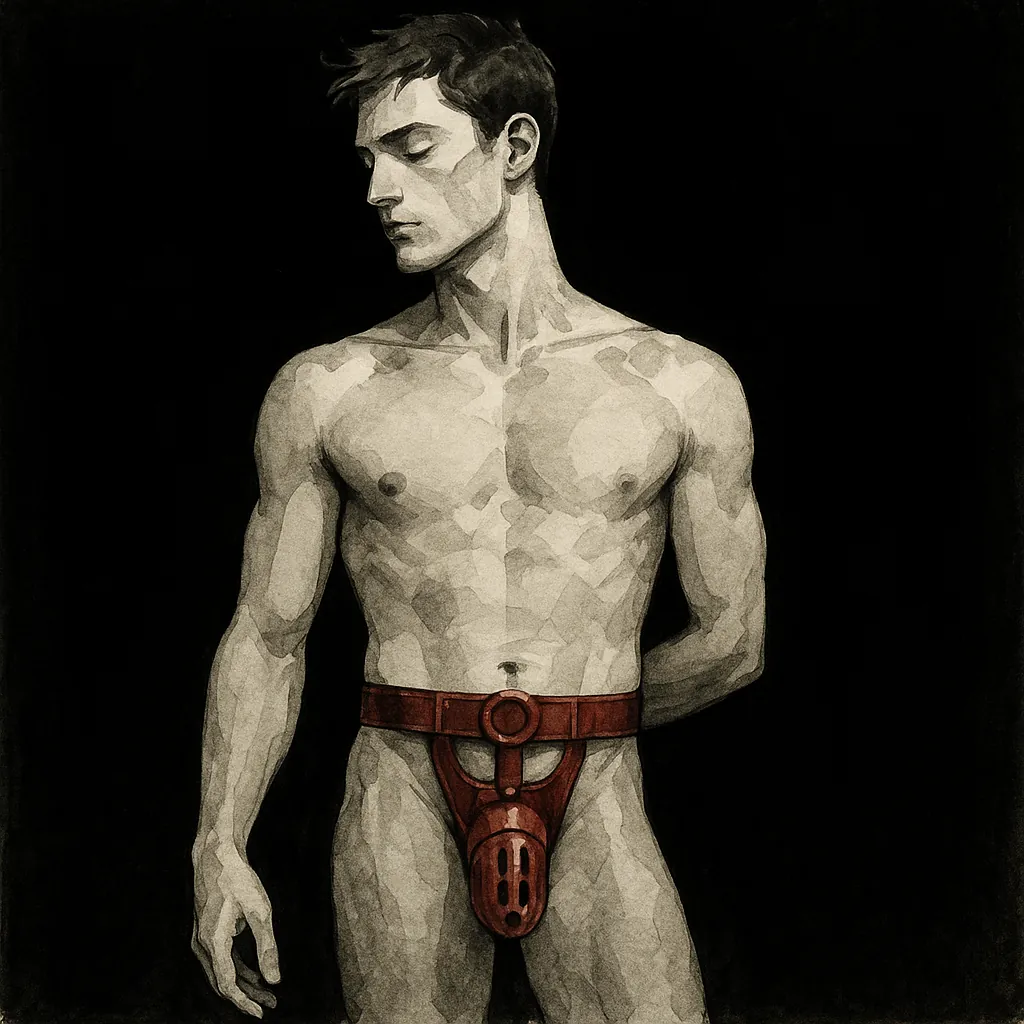A man wearing a chastity belt